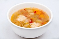 Консоме с куриными фрикадельками и овощами 300гр.