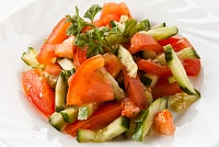 Салат "Овощной" 150гр. (из помидоров и огурцов)