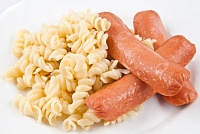 Сосиски гриль с макаронами и кетчупом 250+40 г